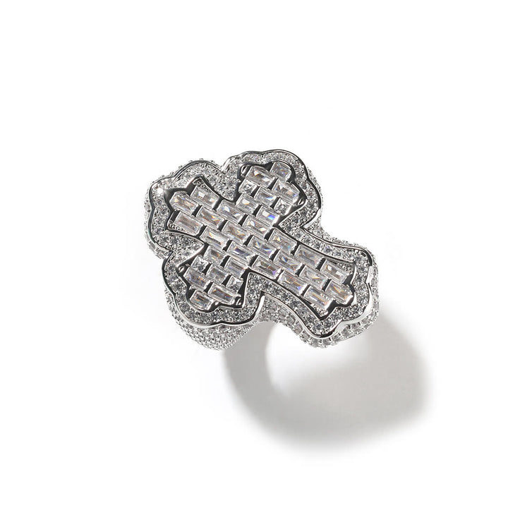 Christianartworkshop Pave Cross Ring: Sacred Elegance & Devotional Glamour - image 3