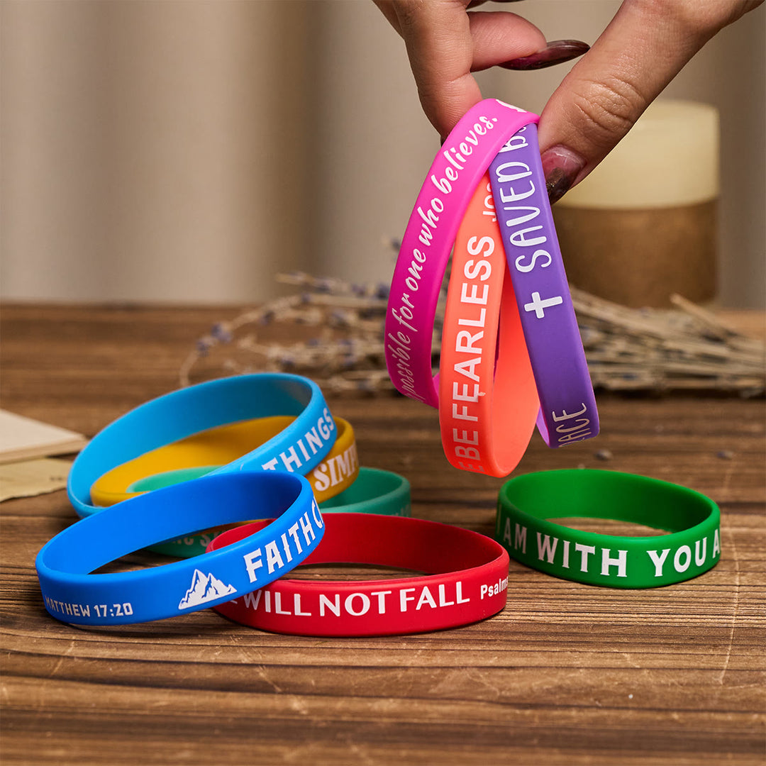 Christianartworkshop Scripture Silicone Bracelets: Faithful Reminders & Colorful Devotion - image 4