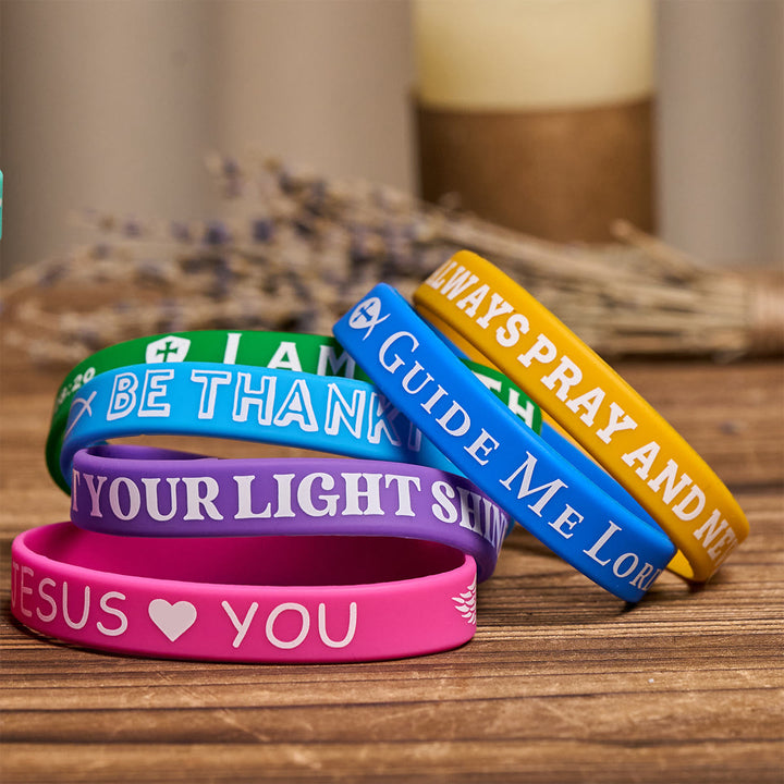 Christianartworkshop Scripture Silicone Bracelets: Faithful Reminders & Colorful Devotion - image 3