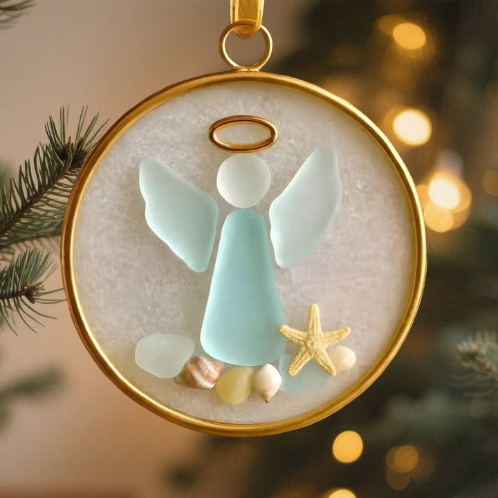 Christianartworkshop Seaglass Faith Series Ornaments: Coastal Devotion & Sacred Storytelling - Angel - image 10