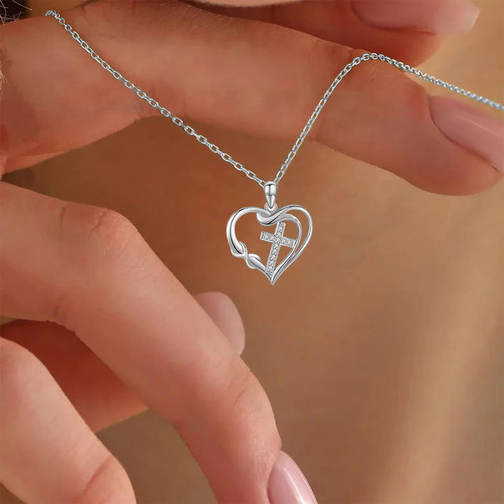 Christianartworkshop Heart & Cross Necklace: Devotion & Timeless Elegance - image 2