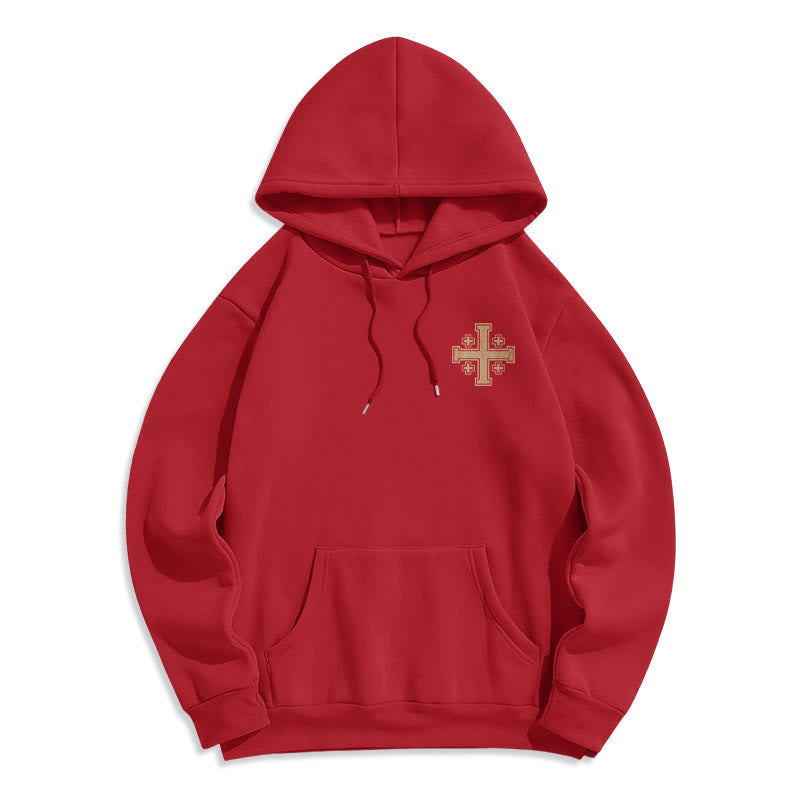 Christianartworkshop Cross of Kings Faith Statement Fleece Lined Polyester Hoodie - image 19