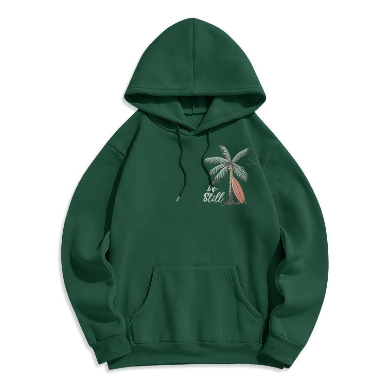 Christianartworkshop Scripture & Coastal Be Still Fleece Lined Polyester Hoodie - image 13