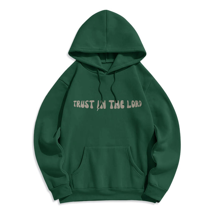 Christianartworkshop Trust In The Lord Faith Reliance Fleece Lined Polyester Hoodie - image 16