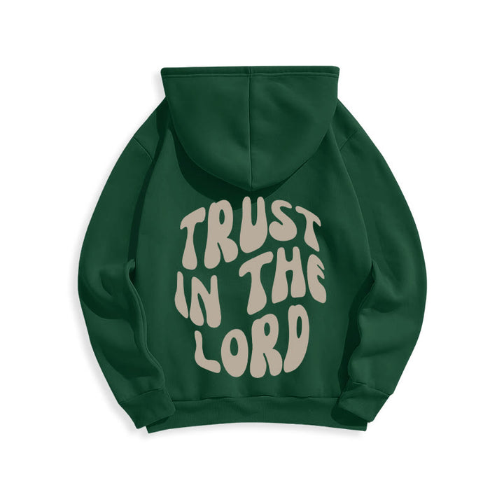 Christianartworkshop Trust In The Lord Faith Reliance Fleece Lined Polyester Hoodie - image 17