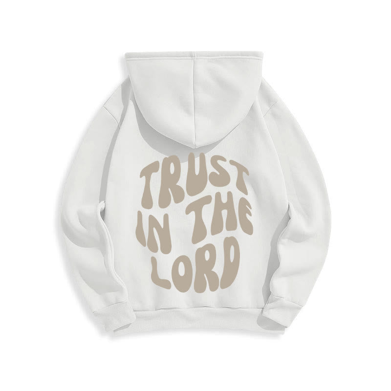 Christianartworkshop Trust In The Lord Faith Reliance Fleece Lined Polyester Hoodie - image 8