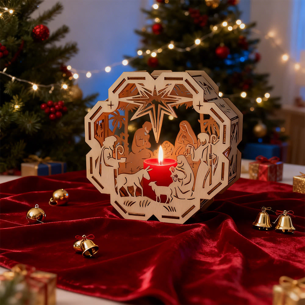 Christianartworkshop Candlelit Nativity Ornament: Faith-Driven Glow for Christmas Spaces - image 2