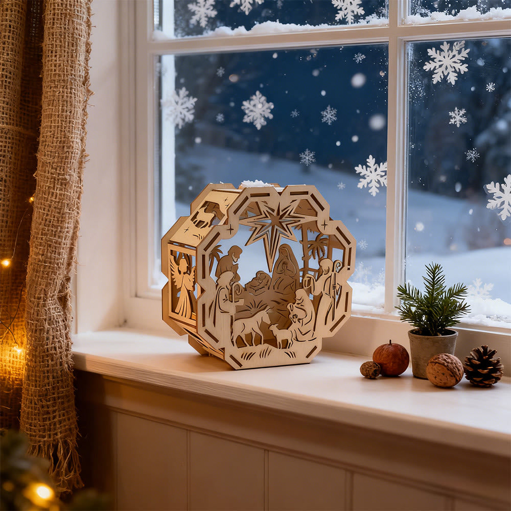 Christianartworkshop Candlelit Nativity Ornament: Faith-Driven Glow for Christmas Spaces - image 1