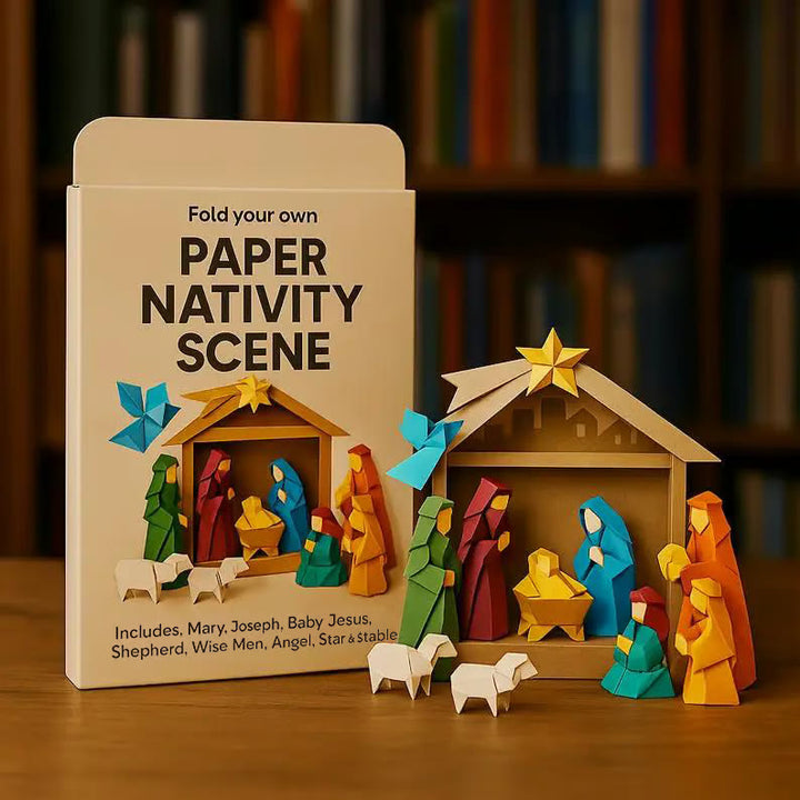 Christianartworkshop Paper Nativity Scene Ornament: Sacred Story & Creative Devotion - Nativity - image 0