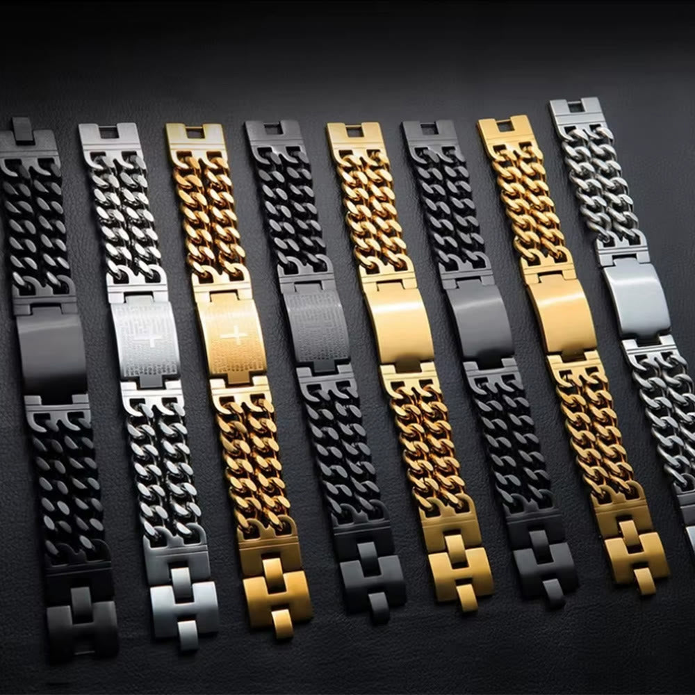 Christianartworkshop Cross & Prayer Bracelet: Sacred Text & Edgy Fashion - image 4