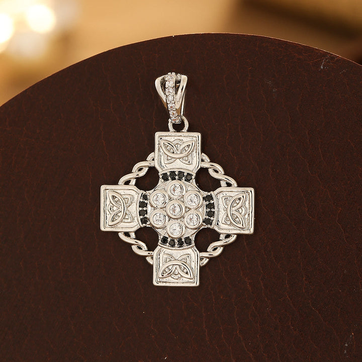 Christianartworkshop Multi-Design Copper Cross Series: Diverse Style Options for Faith Wearing - Knot Cross - Silver - image 6