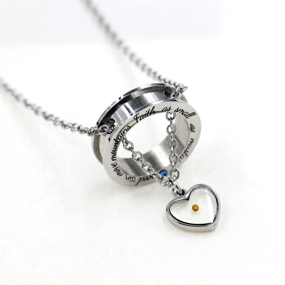 Christianartworkshop Faith As Mustard Seed Necklace: Varied Charms & Sacred Symbol for Daily Wear - image 1