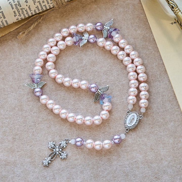 Christianartworkshop Lavender Guardian Angel Prayer Rosary: Christ's Protection and Divine Grace - image 6