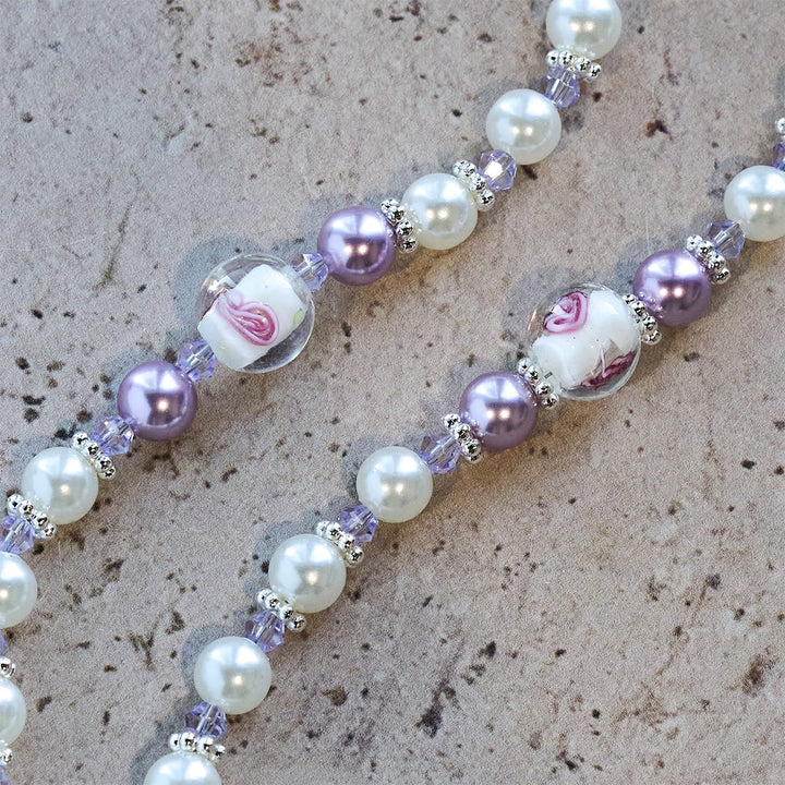 Christianartworkshop Soft-Toned Floral Bead Rosary: Daily Faith Wear & Meaningful Devotion - image 9