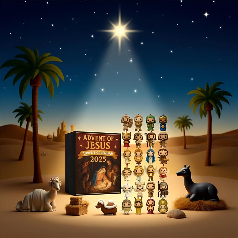 Christianartworkshop 2025 Nativity-Themed Advent Calendar: Advent of Jesus & Daily Reflection - image 3