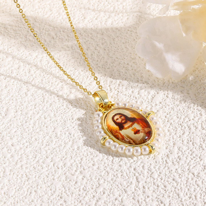 Christianartworkshop Sacred Icon Pendant Necklace: Gentle Faith Accent for Daily Wear - F - image 6