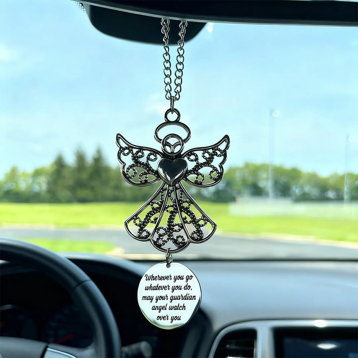 Christianartworkshop Guardian Angel Car Pendant: Heavenly Care for Every Drive - image 3