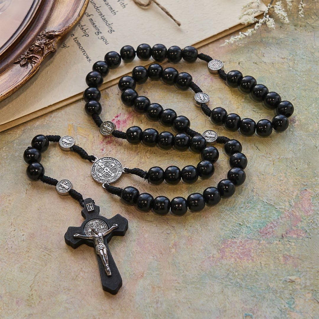 Christianartworkshop Beaded Rosary with St. Benedict Medal: Tender Faith for Prayer Moments - image 10