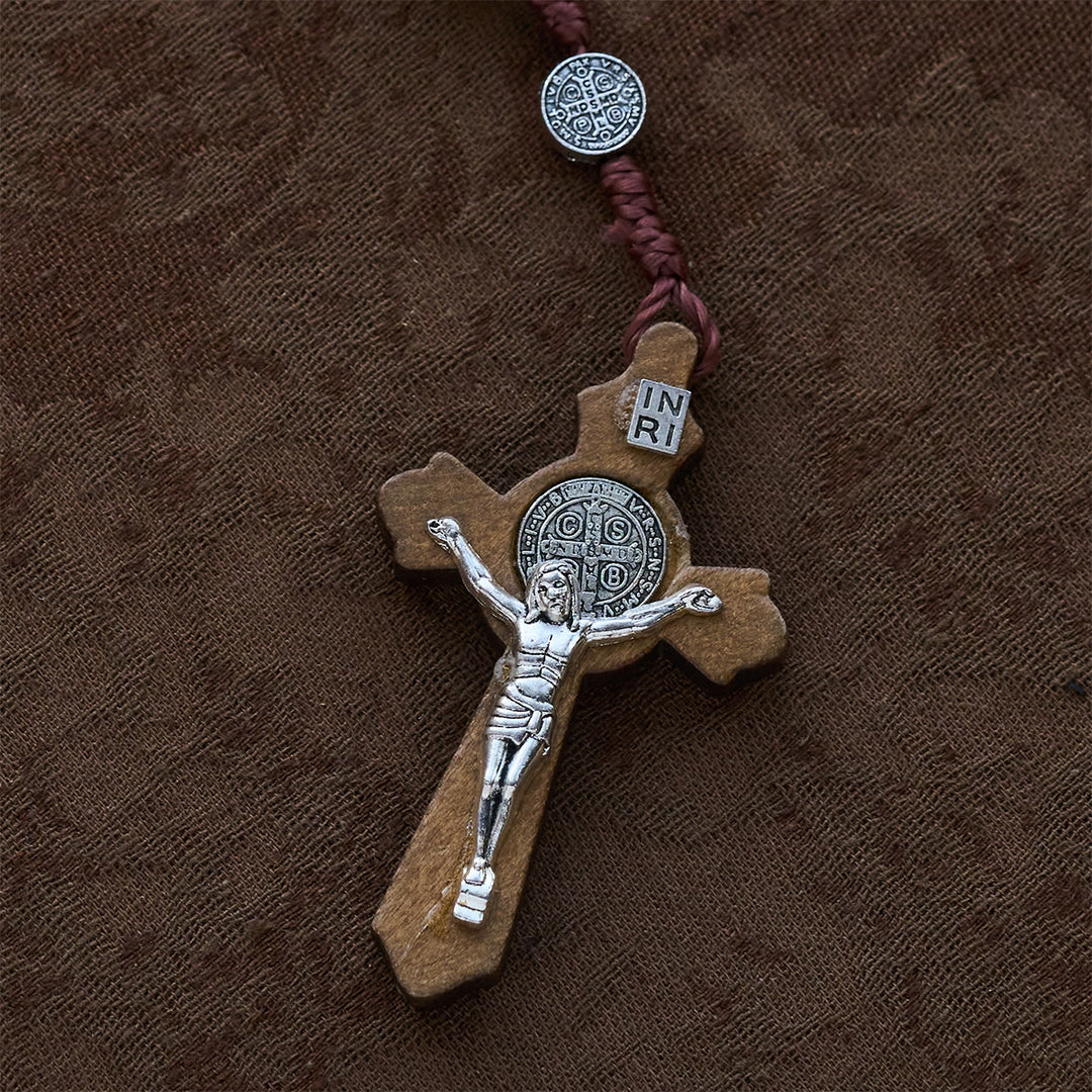 Christianartworkshop Beaded Rosary with St. Benedict Medal: Tender Faith for Prayer Moments - image 7