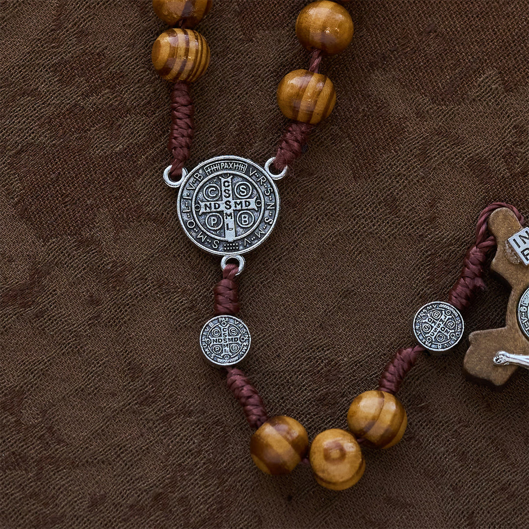 Christianartworkshop Beaded Rosary with St. Benedict Medal: Tender Faith for Prayer Moments - image 6