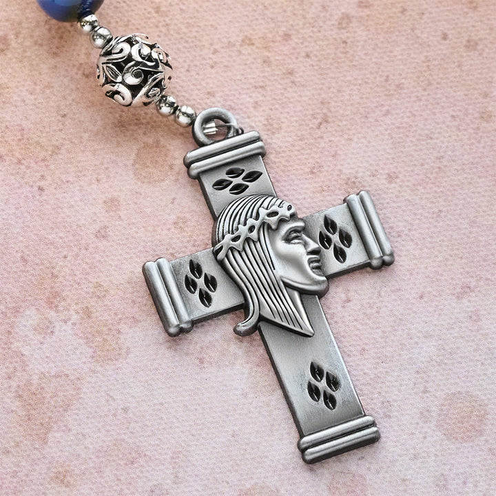 Christianartworkshop Ornate Beaded Rosary with St. Michael & Cross: Quiet Assurance for Prayer - image 8