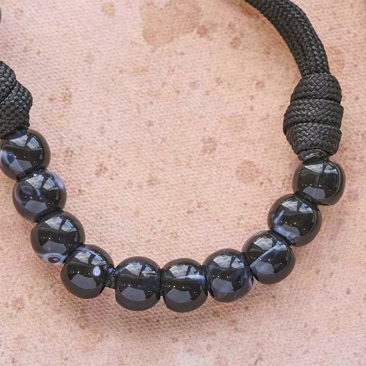 Christianartworkshop Classic Black Portable Faith Rosary with Bronze Our Lady with Crucifix - image 6