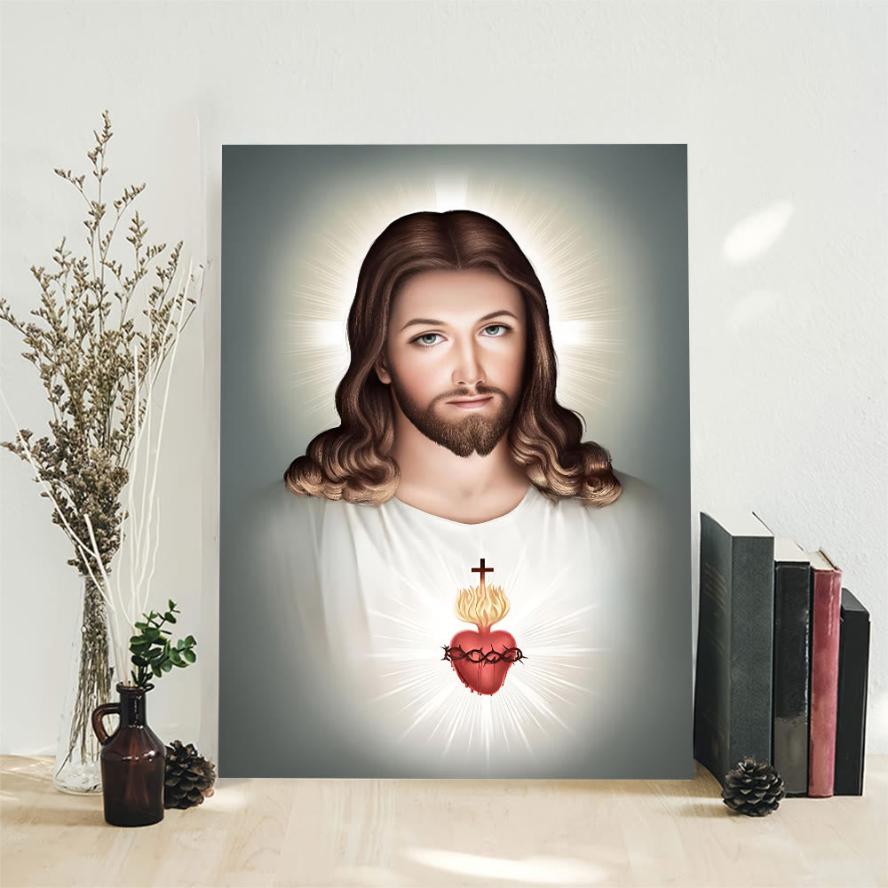Christianartworkshop Jeus with Sacred Heart Wall Art: Gentle Faith for Home Decor - image 4