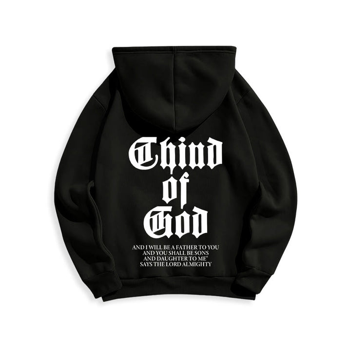 Christianartworkshop Child of God Scripture Fleece Lined Polyester Hoodie - image 2
