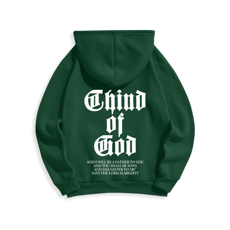 Christianartworkshop Child of God Scripture Fleece Lined Polyester Hoodie - image 11