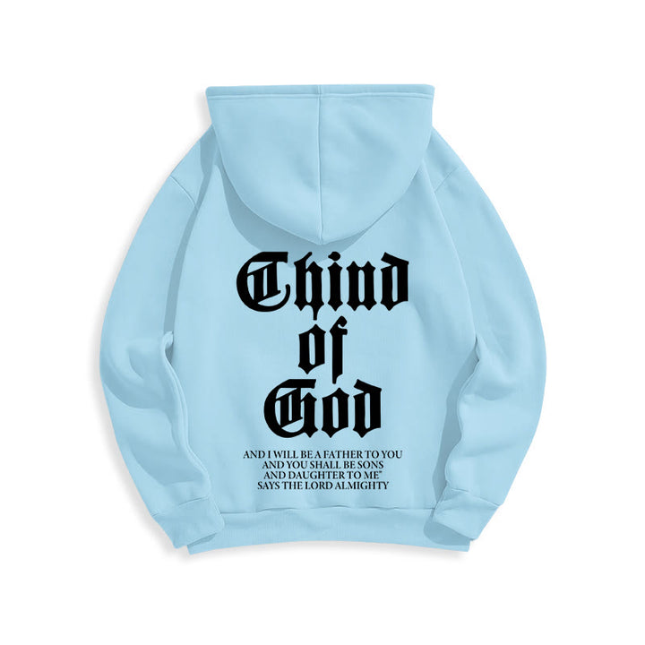 Christianartworkshop Child of God Scripture Fleece Lined Polyester Hoodie - image 5