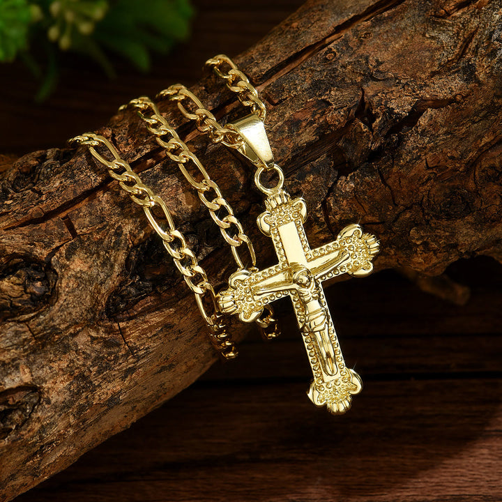 Christianartworkshop 4-Styled Sacred Crucifix Necklace: Elegant Design & Faithful Reminder for Every Day - Crucifix-2 - image 4