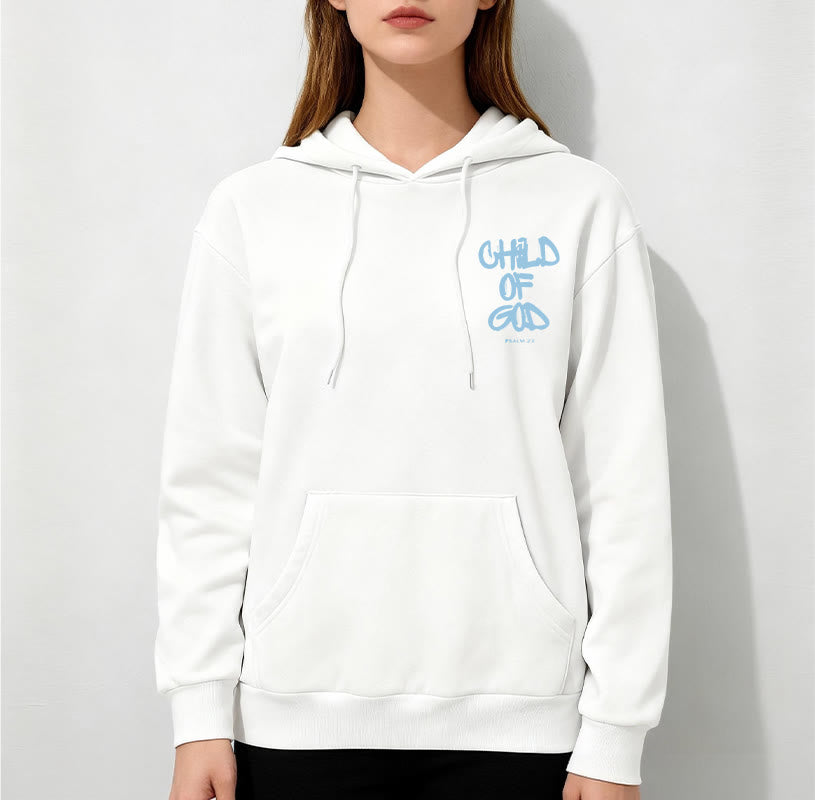Christianartworkshop Faith Graffiti Child of God Fleece Lined Polyester Hoodie - image 6