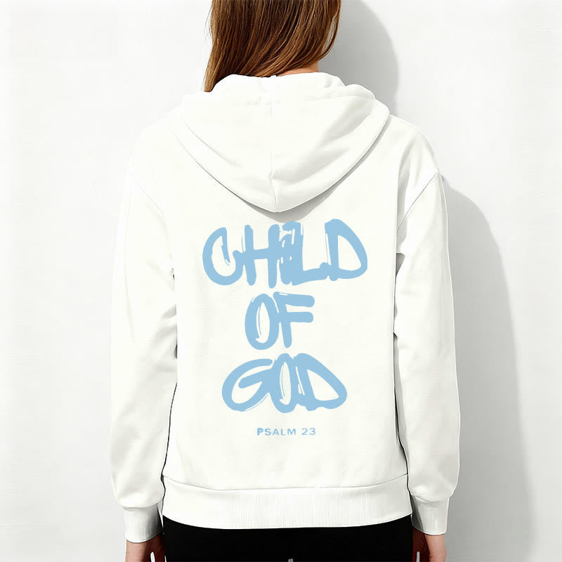 Christianartworkshop Faith Graffiti Child of God Fleece Lined Polyester Hoodie - image 5