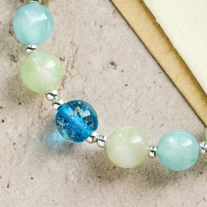 Christianartworkshop UV-Changing Glitter Bead Bracelet with Ornate Cross: Shimmer in Faithful Hues - image 9