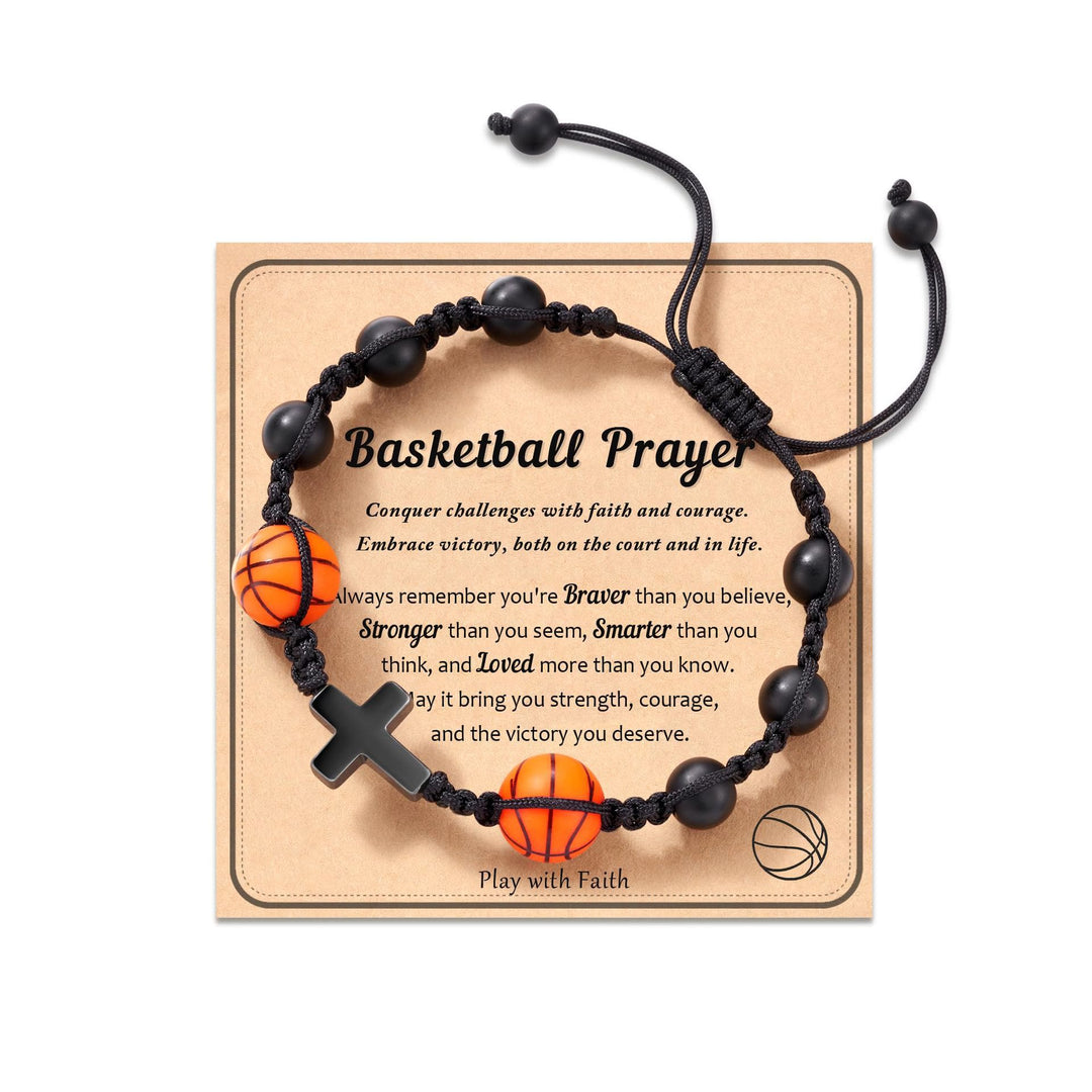 Christianartworkshop Sport-Themed Faith Bracelet: Heartfelt Message Card for Daily Wear - Soccer-Prayer - image 6
