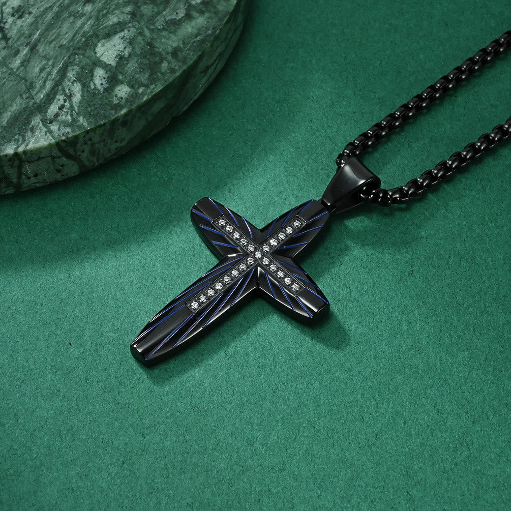 Christianartworkshop Sparkle Accent Cross: Tactile Faith Reminder for Daily Routines - Black - image 3