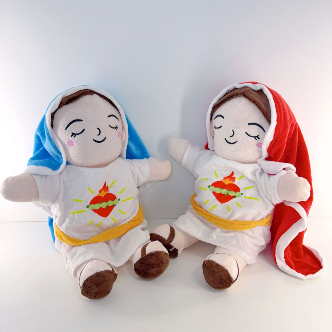 Christianartworkshop Red and Blue Soft Grace Plush Doll with Breathing & Soothing Music - image 11