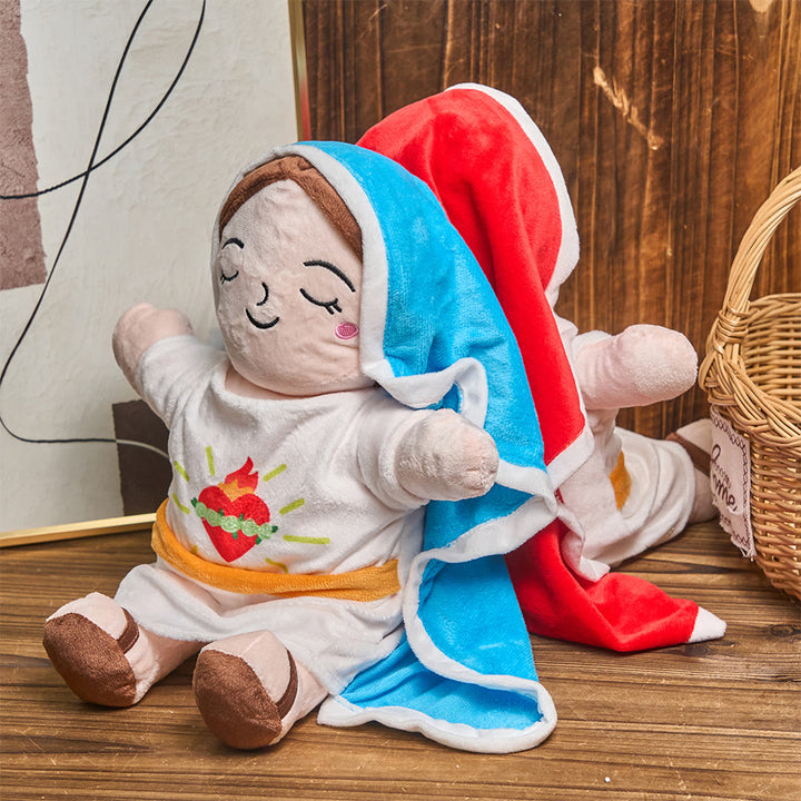 Christianartworkshop Red and Blue Soft Grace Plush Doll with Breathing & Soothing Music - image 9