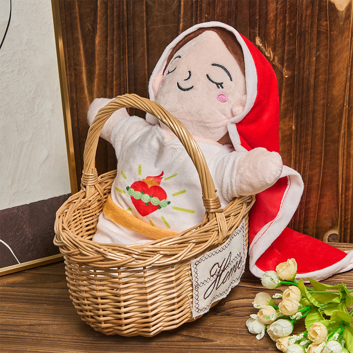 Christianartworkshop Red and Blue Soft Grace Plush Doll with Breathing & Soothing Music - image 4