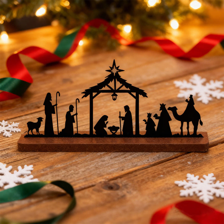 Christianartworkshop Bethlehem Star Nativity Iron Decor: Constant Wonder Reminder for Homes - image 5