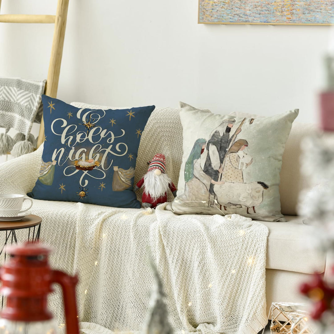 Christianartworkshop Holy Night Pillow Set: Stylish Faith Token for Cozy Decor - image 2