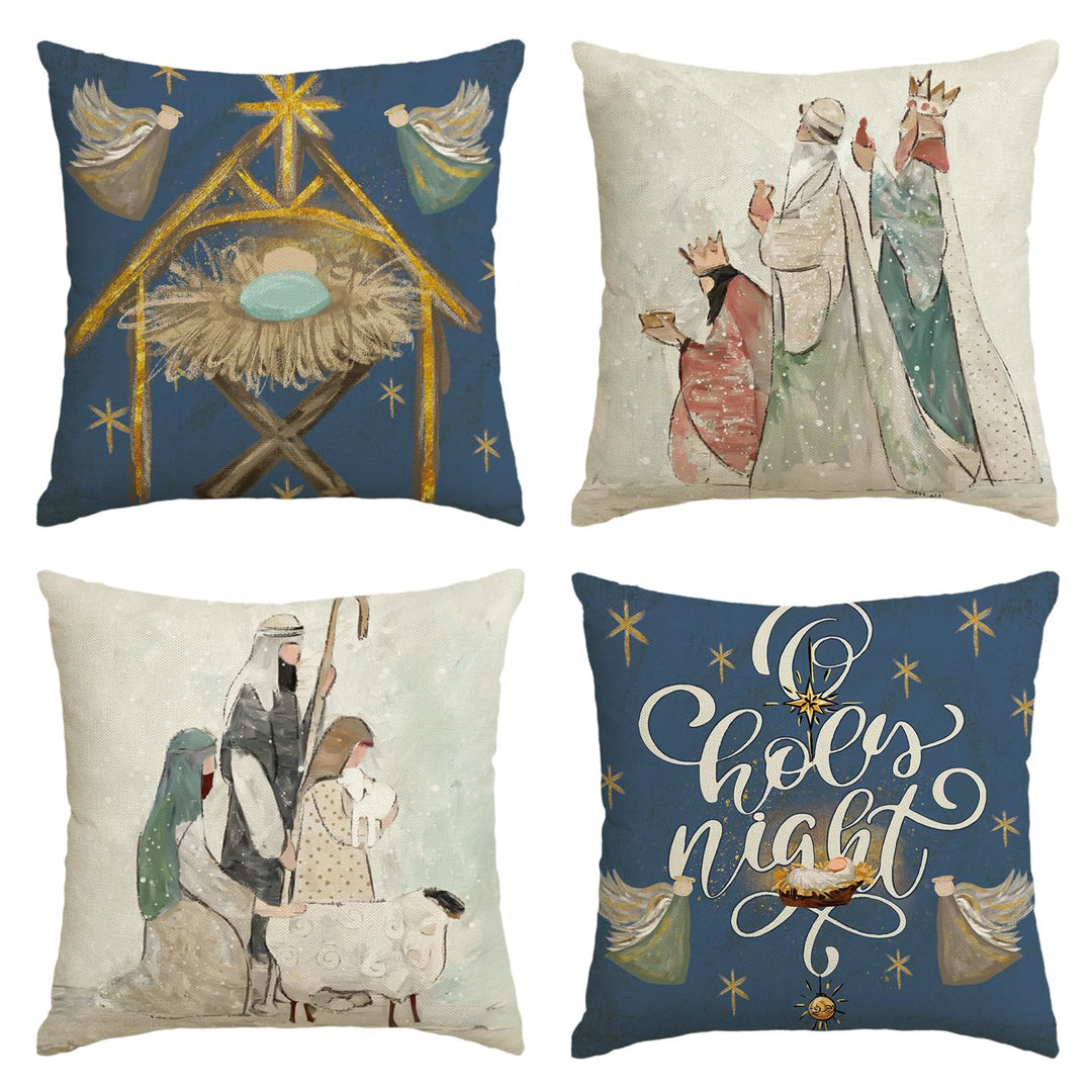 Christianartworkshop Holy Night Pillow Set: Stylish Faith Token for Cozy Decor - image 4