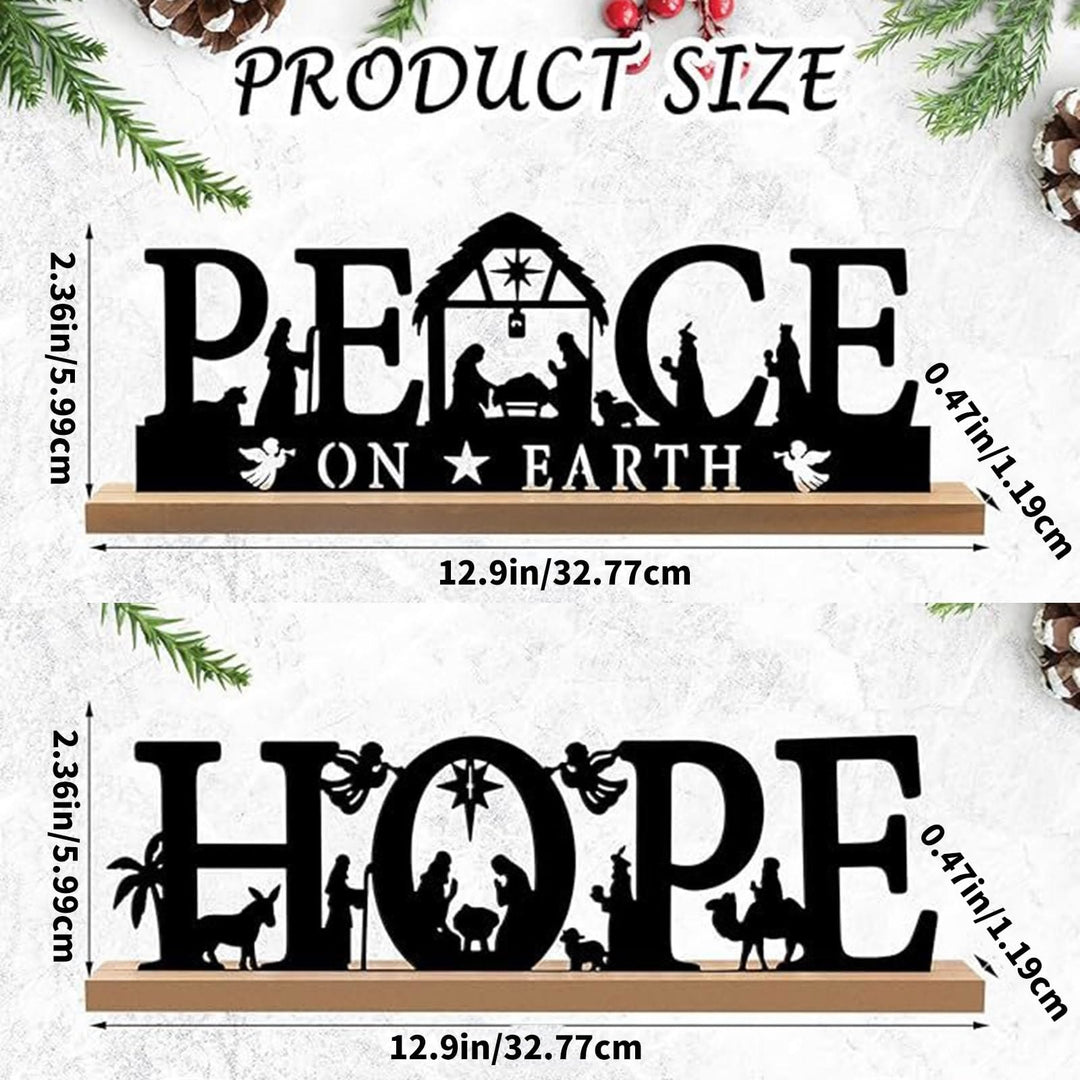 Christianartworkshop Sleek Metal Silhouette Nativity Ornament: Modern Manger Scene & Holiday Decor - image 6