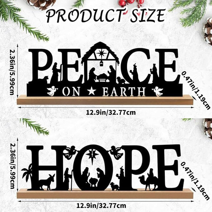 Christianartworkshop Sleek Metal Silhouette Nativity Ornament: Modern Manger Scene & Holiday Decor - image 6