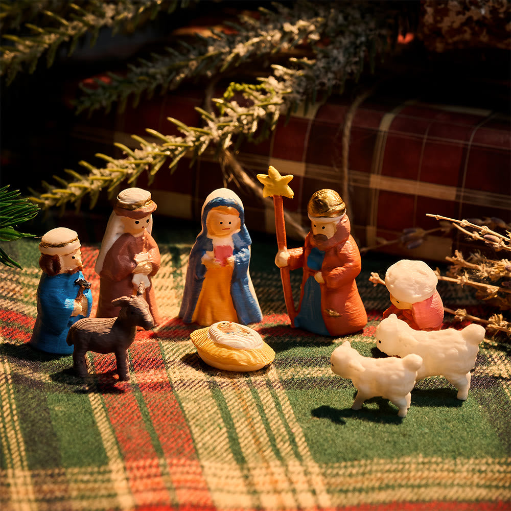 Christianartworkshop Tin Nativity Scene: A Miniature Embrace of Christmas Faith & Story - image 3
