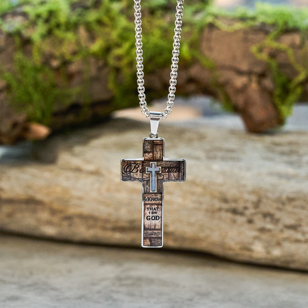 Christianartworkshop Stained-Image Cross Necklace: Artful Faith Close to the Heart - Cross - image 6