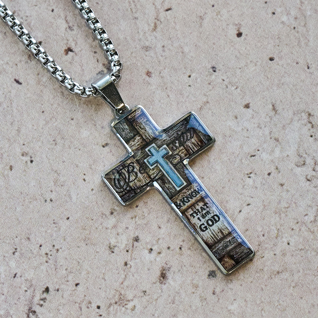Christianartworkshop Stained-Image Cross Necklace: Artful Faith Close to the Heart - image 7
