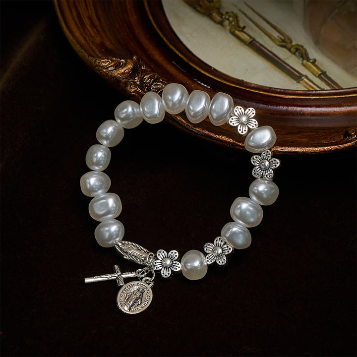 Christianartworkshop Light of Grace Bracelet — Soft Beads with Devotional Charms - image 3