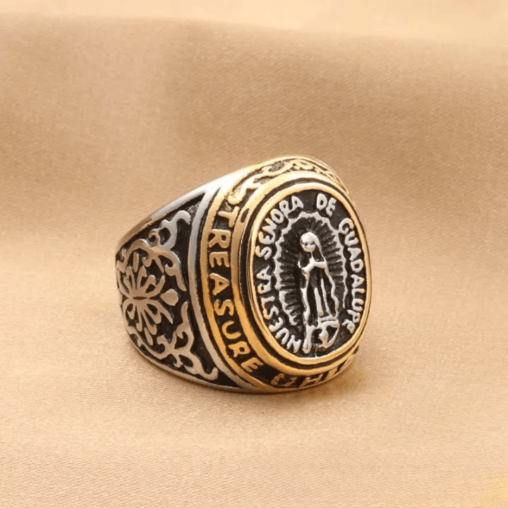 Christianartworkshop Our Lady of Guadalupe Faith in Heart Ring - US 12 - image 0
