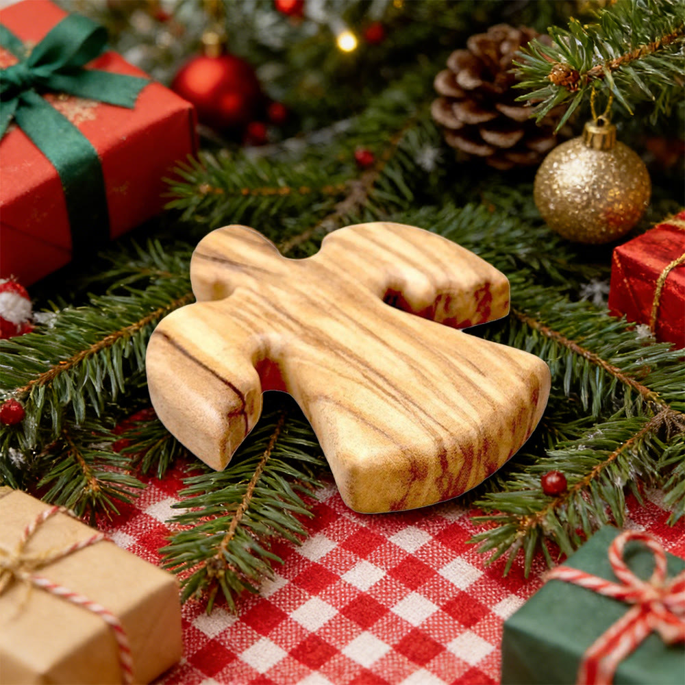 Christianartworkshop Olive & Walnut Angel Keepsake: Customized Grace Token - image 4